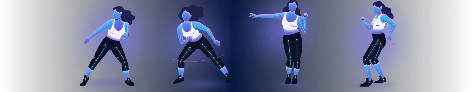 Template video AI body swap dance